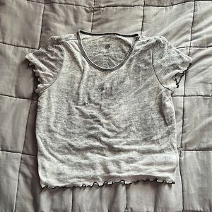 aeo small semi-transparent shirt